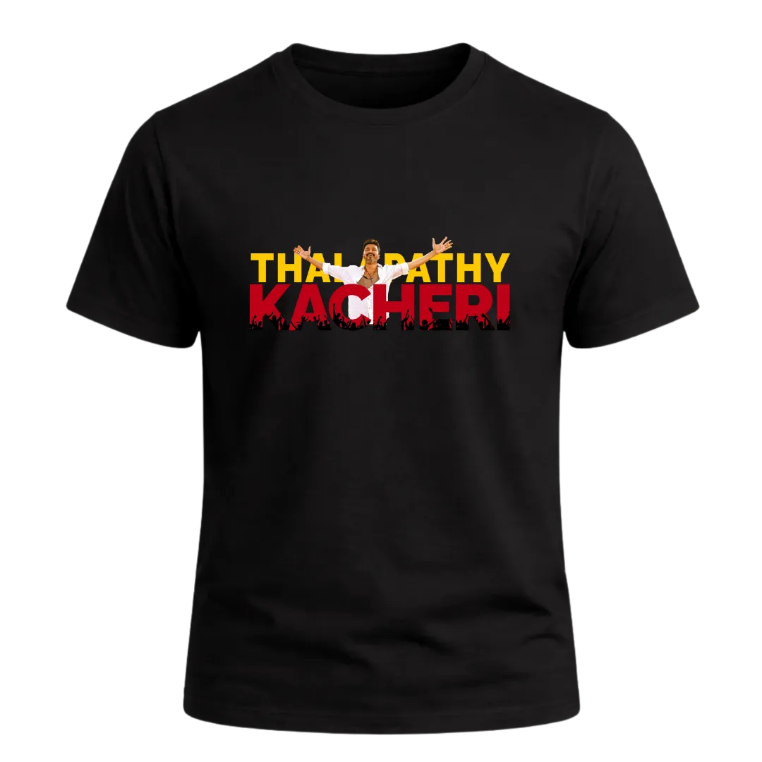 Thalapathy Katcheri Front black t-shirt - ICustomyzo Thalapathy Katcheri